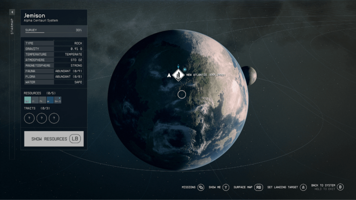 Starfield - New Atlantis Star Map