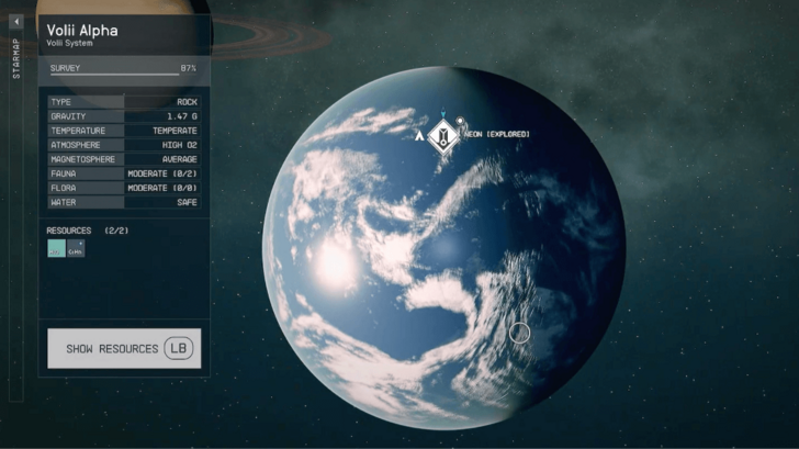 Starfield - Neon City Star Map