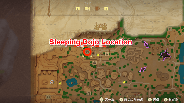 Sleeping Dojo Location