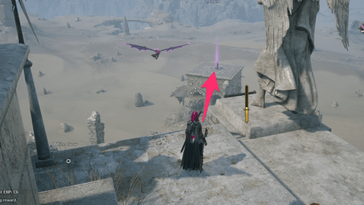 Throne and Liberty Glide to Monolith Wastelands Waypoint Step 3