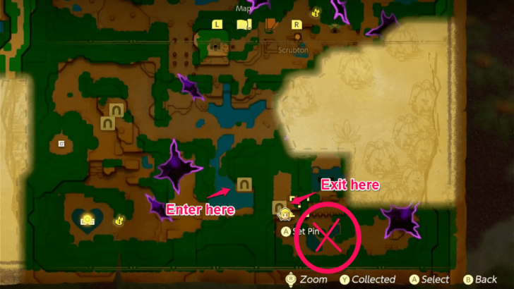 Zelda EoW - Electric Wizzrobe Map Location