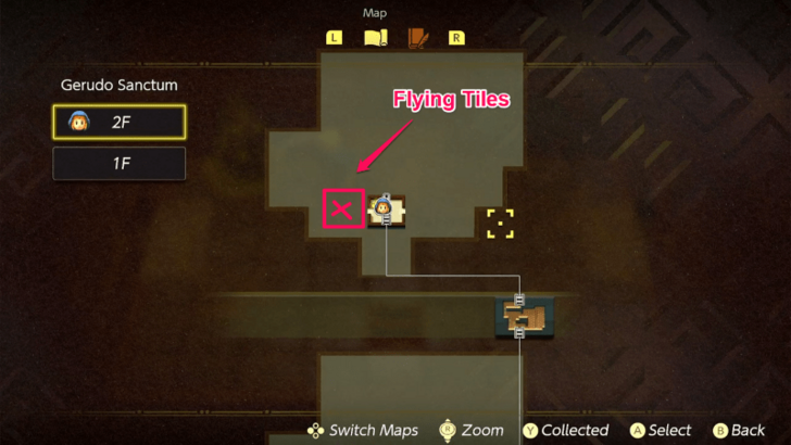Zelda EoW - Flying Tile Map Location