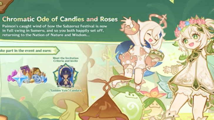 Genshin Impact - Chromatic Ode of Candies and Roses Event