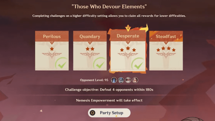 Genshin Impact Difficulty Setting