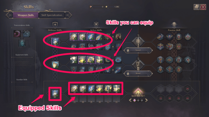 Throne and Liberty Skill Active Skills