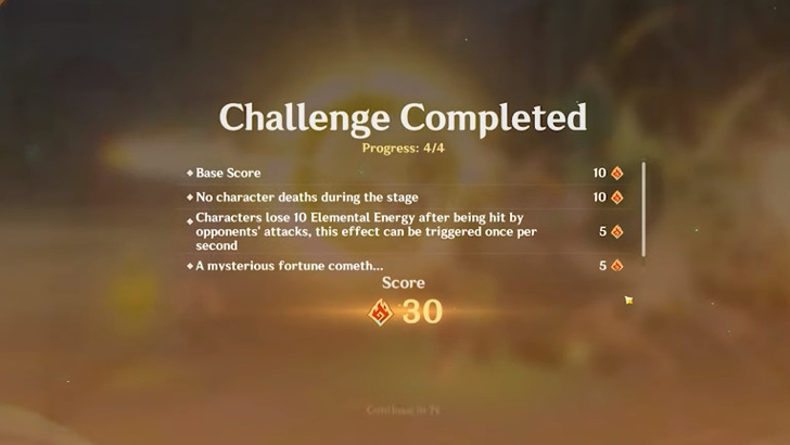 Genshin - Reminiscent Regimen Thrill - Complete Challenges in Co-Op Mode