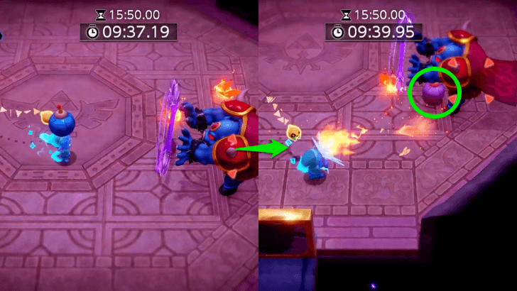 Bomb Ganon and Defend from Fireballs