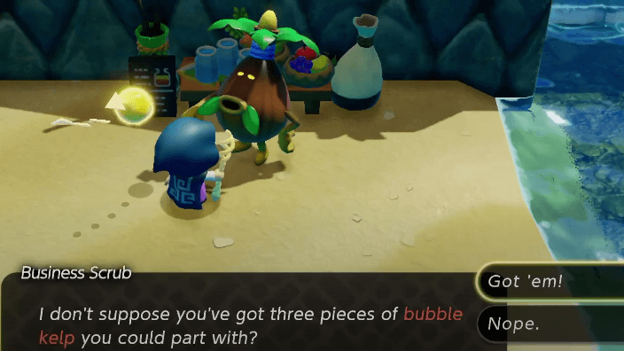 Business Scrub Asking for Bubble Kelp