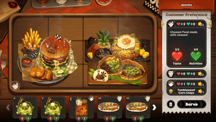 Cheesetopia Meal Combination Stage 9 Customer 1