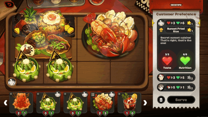 Cheesetopia Meal Combination Stage 10 Customer 1