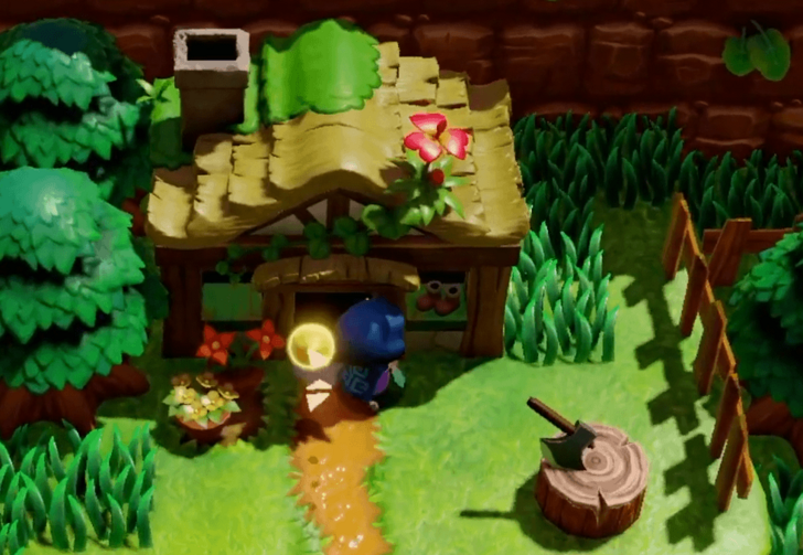 Brown Boots and the Axe on the Stump