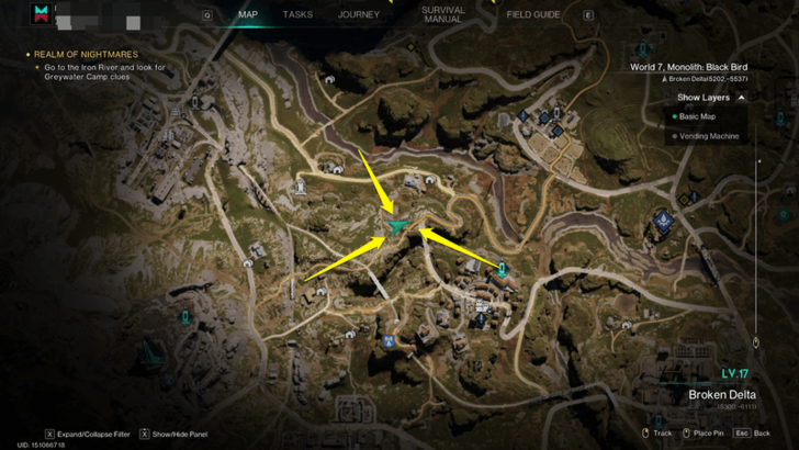 Once Human - Blueberry Locations Teleportation Tower Map