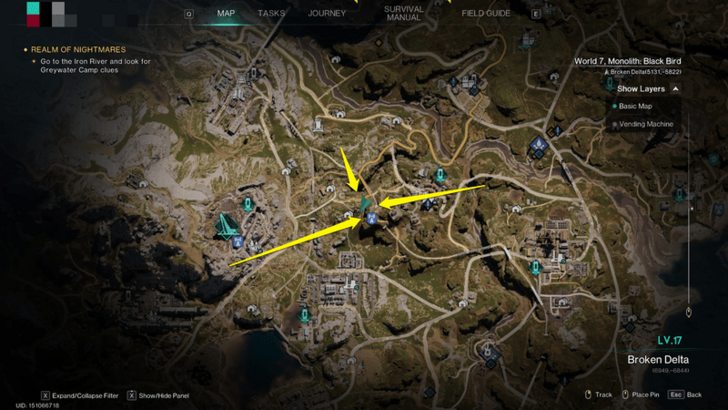 Once Human - Blueberry Locations Ridge Camp Map