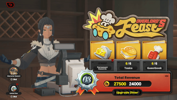 Reach 24000 Revenue to Reach Diner Level 4