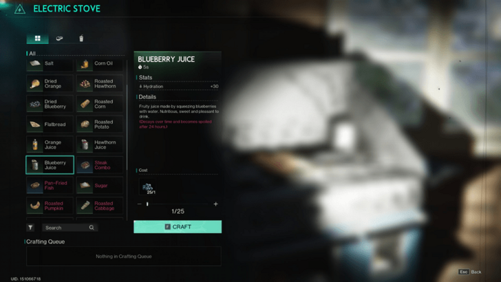 Once Human - Blueberry Juice