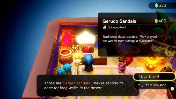 Gerudo Sandals at Gerudo Shop