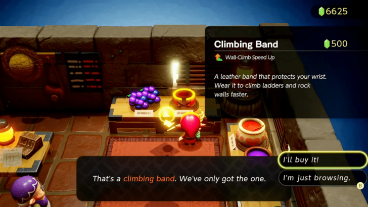 Climbing Band at Kakariko Village Shop