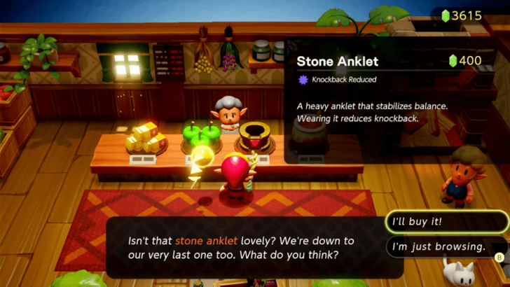 Stone Anklet Hyrule Castle Town Shop
