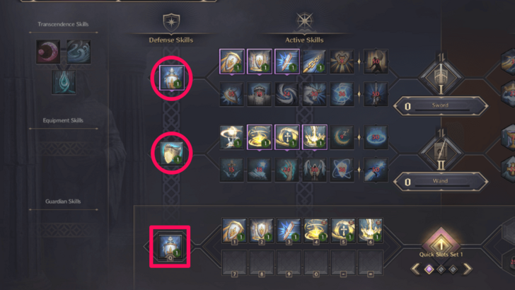 Throne and Liberty Equip Defense Skills