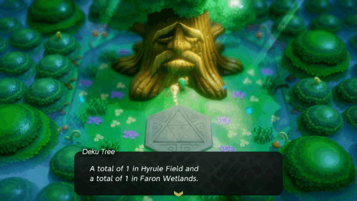 The Deku Tree Tells You the Location of Echoes that You Have Not Learned