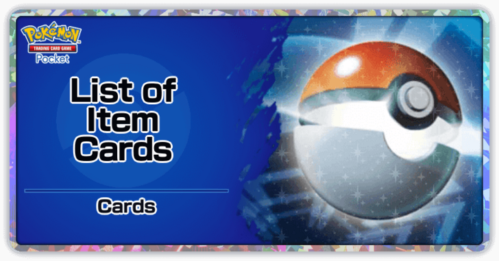 Pokemon TCG Pocket - List of Item Cards