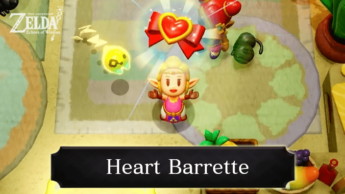 The Legend of Zelda Echoes of Wisdom (EoW) - Heart Barrette