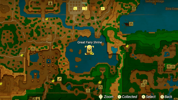 Zelda EoW - Great Fairy Map