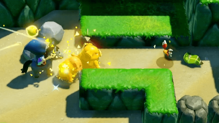 Sword Moblin Defeating a Sand Crab