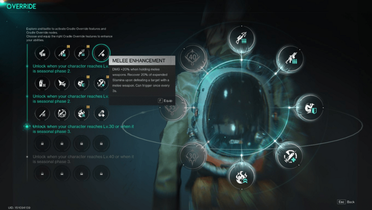 Once Human - Cradle Overrides Melee Enhancement
