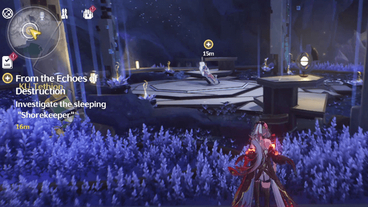 Wuthering Waves - Investigate the sleeping Shorekeeper