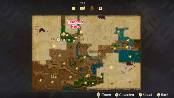 Zelda EoW - Sword Moblin Lv. 2 Map Location