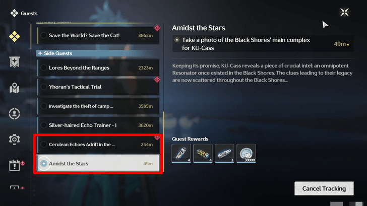 Initiate Side Quests for Photo Collection