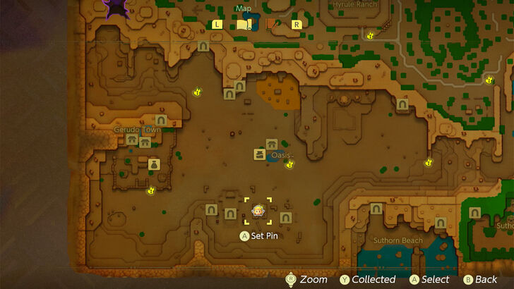 South of Oasis Waypoint map location