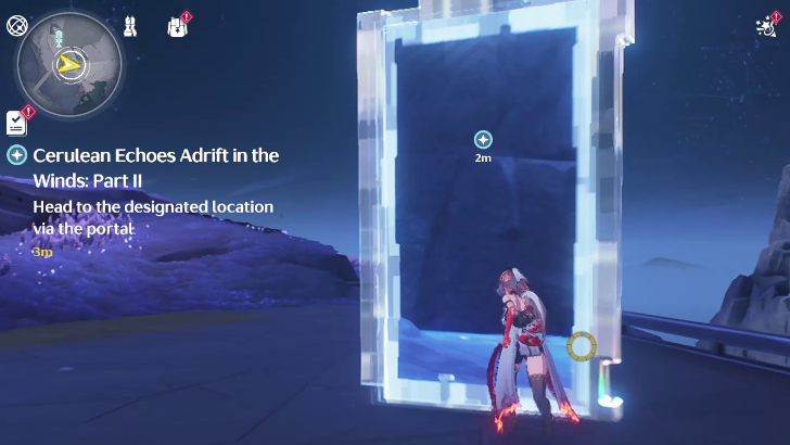 Wuthering Waves - Cerulean Echoes Adrift in the Winds - Portal to target location