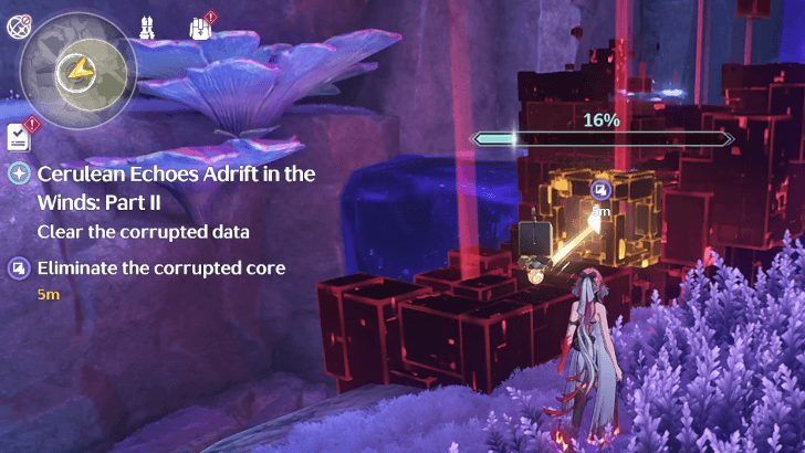 Wuthering Waves - Cerulean Echoes Adrift in the Winds (Part II) - Eliminate the corrupted core