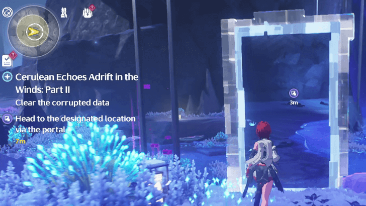 Wuthering Waves - Cerulean Echoes Adrift in the Winds - Portal to target location again