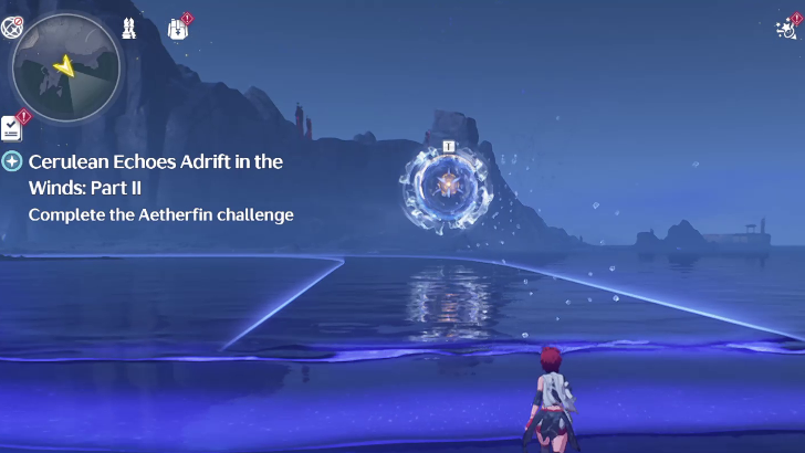 Wuthering Waves - Cerulean Echoes Adrift in the Winds (Part 2) - Interact with the Aetherfin