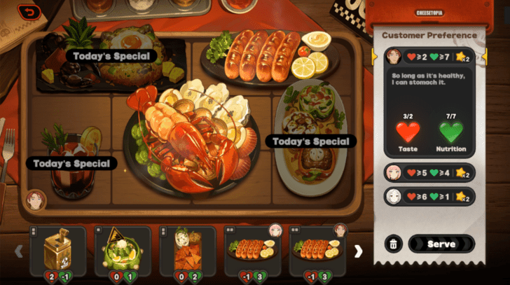 Cheesetopia Meal Combination Stage 14 Customer 1