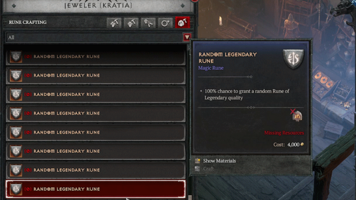 Diablo 4 Vessel of Hatred - Rune Crafting