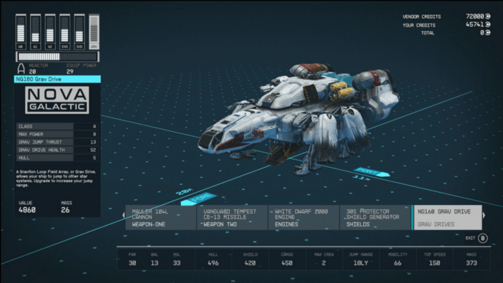 Starfield Ship Technician Uses