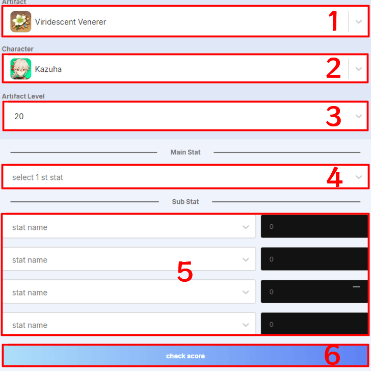 Genshin - Artifact Scorer How To Use
