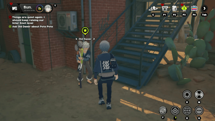 Talk to Shaun and Old Demir