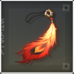 Wuthering Waves - Flame Feather Pendant