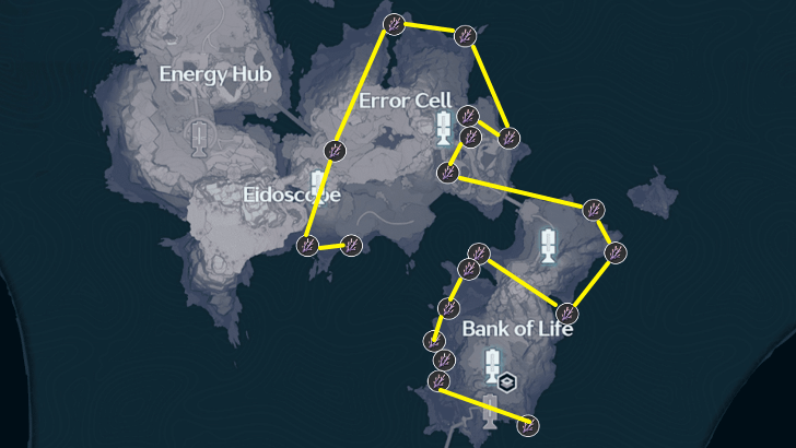 Wuthering Waves - Tethys Violet Coral Farming Route