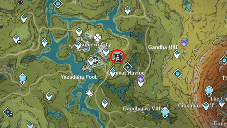 Genshin - Mementos of Teyvat Stage 7 Map Location