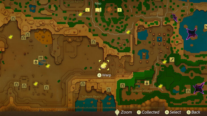 Gerudo Desert Entrance Waypoint map location