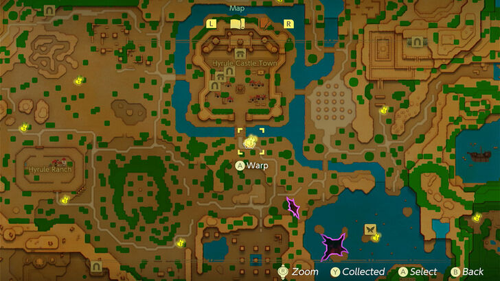 Hyrule Castle Waypoint map location