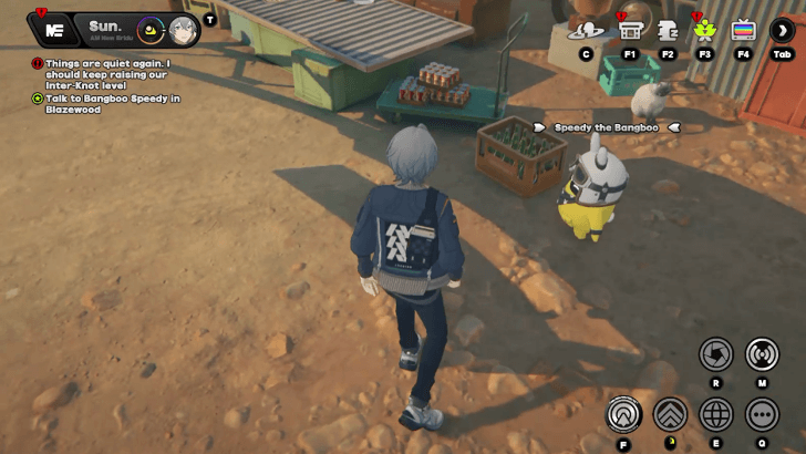 Talk to Speedy the Bangboo