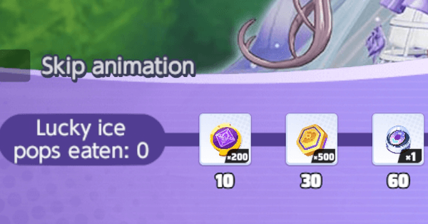 Lucky Ice Pops Eaten Fixed Rewards