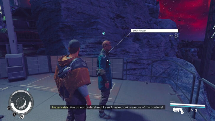 Starfield Exhuming the Past Talk to Ekris